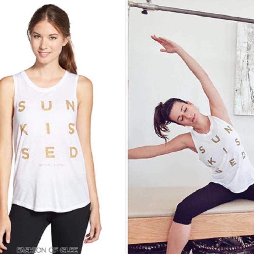 Spiritual Gangster “sun-kissed” white muscle sleeveless tank M